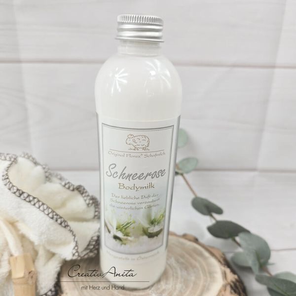 Bodymilk mit biologischer Schafmilch SCHNEEROSE, 250 ml