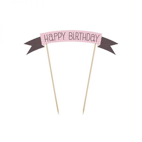 Cake Topper zum Geburtstag -Happy Birthday-