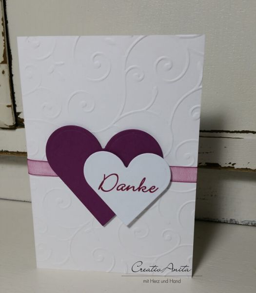 Danksagungskarte Swirl - Hochzeit