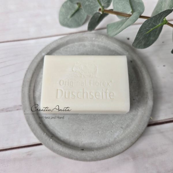 Duschseife mit Schafmilch eckig Schneerose, 100g