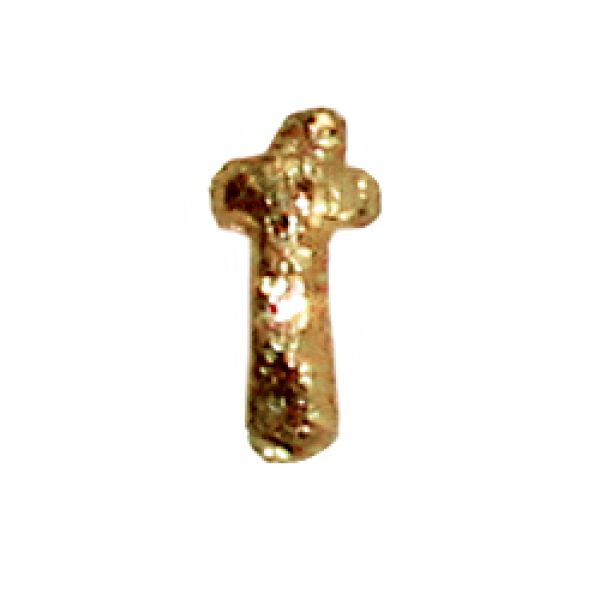 Wachsbuchstabe Echtwachs "t" 8mm gold