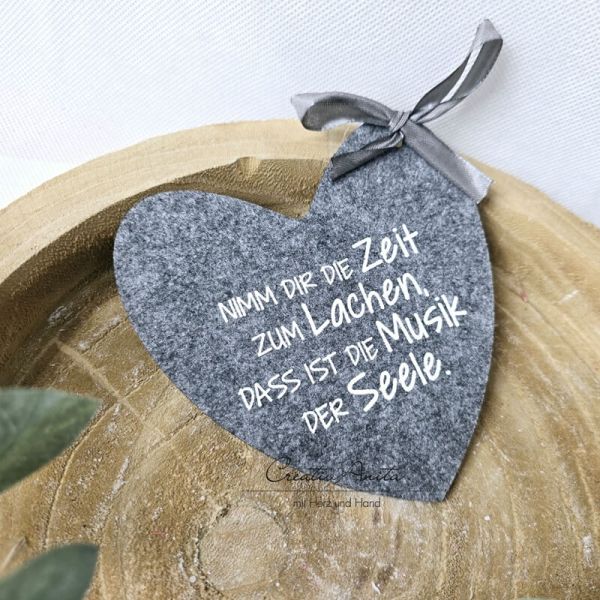Geschenkanhänger Herz -Nimm Dir die Zeit...-