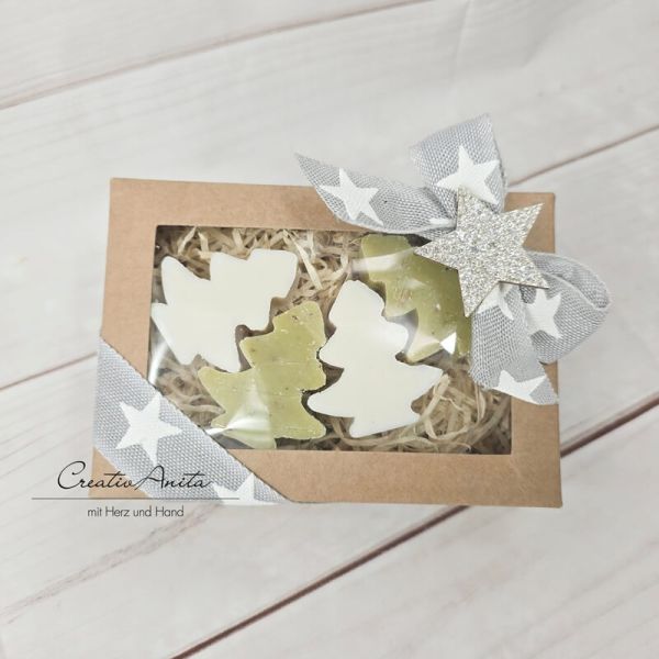 Geschenkset Tannenbäume - Eisenkraut & Schneerose