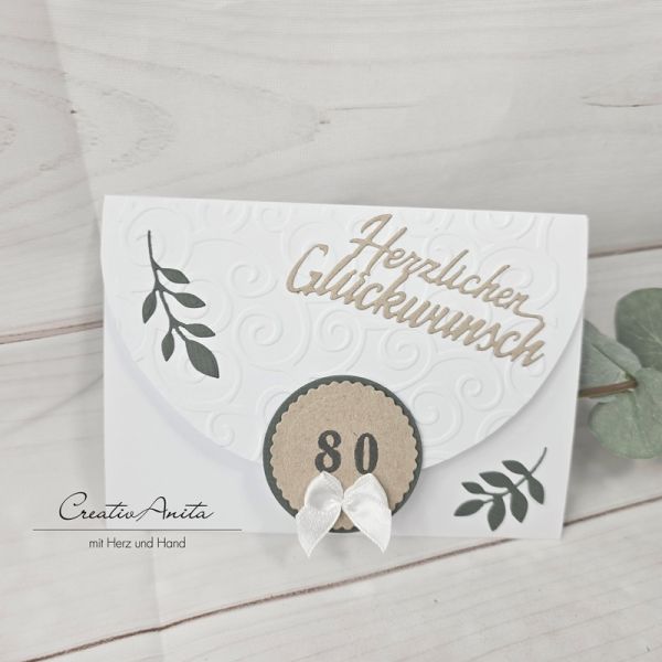 Glückwunschkarte 80. Geburtstag - NATURE