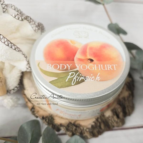 Body Yoghurt mit biologischer Schafmilch PFIRSICH, 125 ml