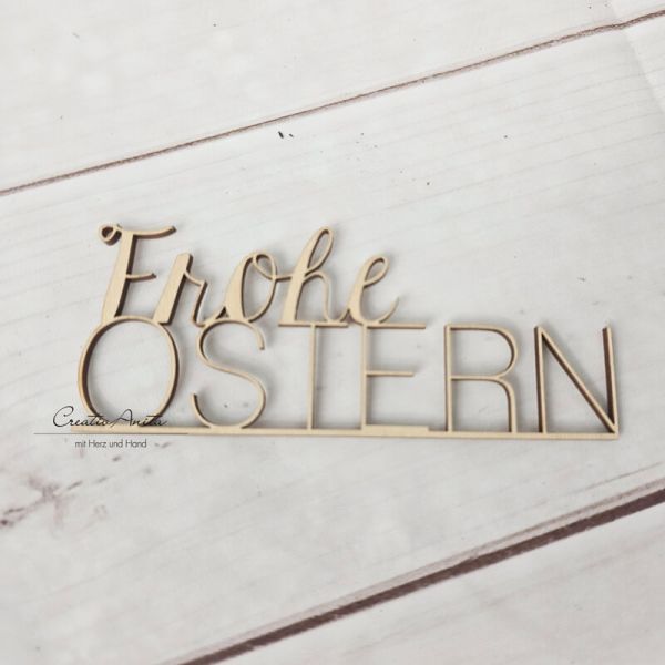 Lasercut Schriftzug -Frohe Ostern-