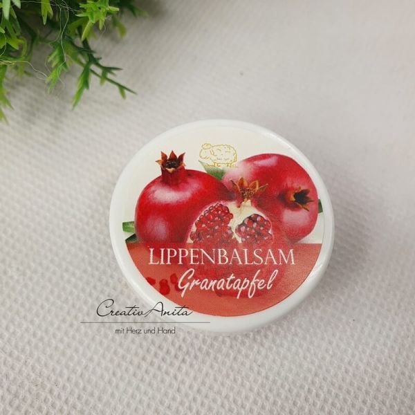 Lippenbalsam GRANATAPFEL, 10ml - mit Schafmilch