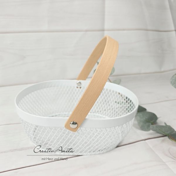 Korb mit Henkel - oval