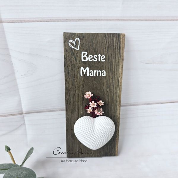 Muttertag - Geschenk zu Muttertag - Mama - von Herzen -BORDEAUX-ROSA-
