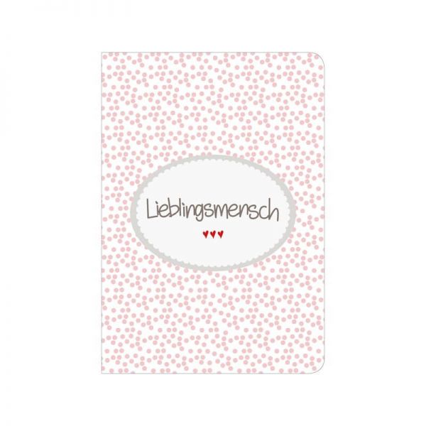 Notizbuch "Lieblingsmensch" rosa