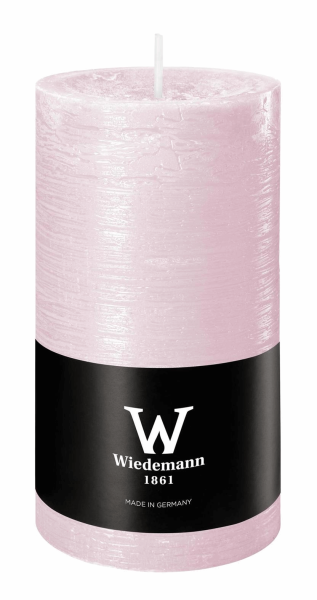 Rustikkerze durchgefärbt inkl. ASF - ROSÉ 130x68 mm