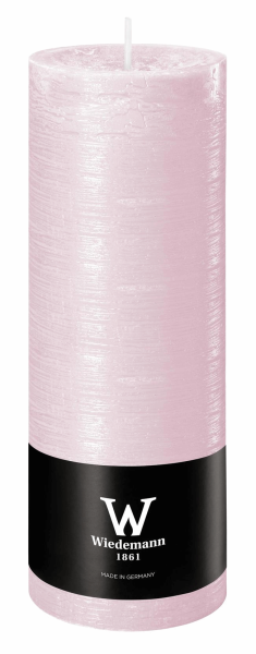 Rustikkerze durchgefärbt inkl. ASF - ROSÉ 190x68 mm