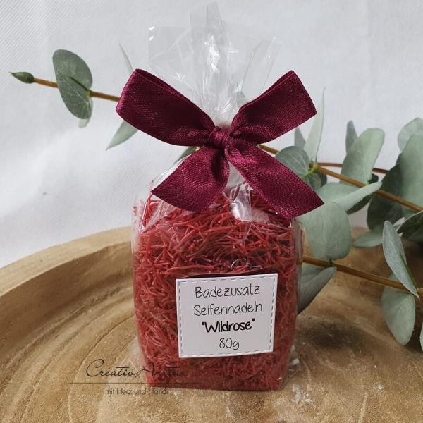 Seifennadeln aus Schafmilchseife Wildrose, 80g