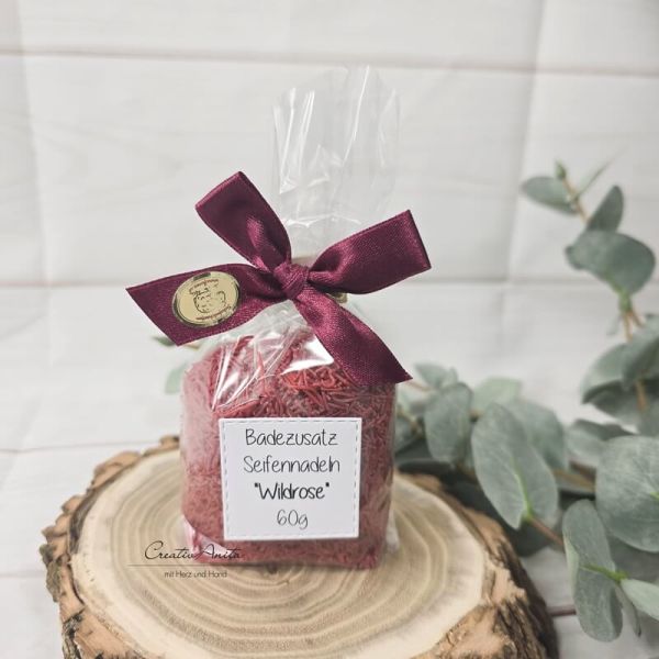 Seifennadeln aus Schafmilchseife Wildrose, 60g