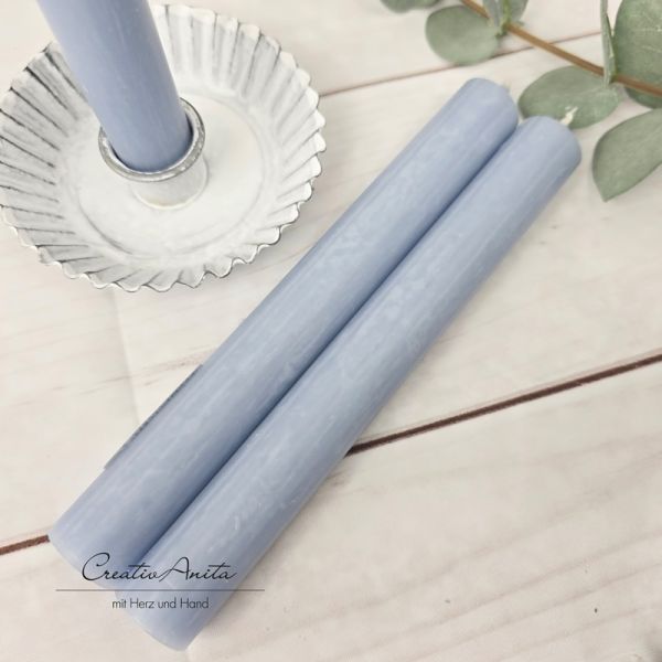 Stabkerze -Taubenblau-