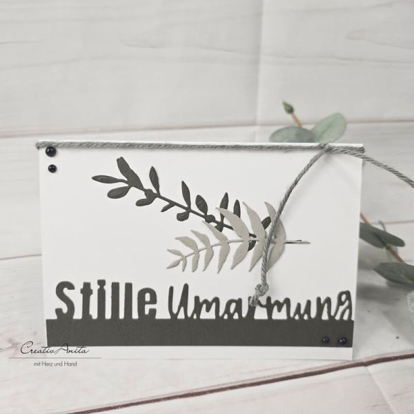 Trauerkarte Kondolenzkarte Beileidskarte -Stille Umarmung-