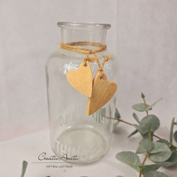 Glasflasche - Dekoflasche -I LOVE THINGS I LIKE- Glasflasche - Dekoflasche -I LOVE THINGS I LIKE-