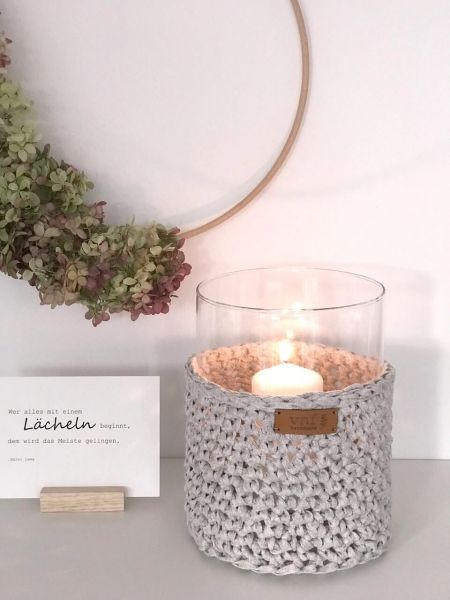 Vase - Windlicht *recycled cotton*
