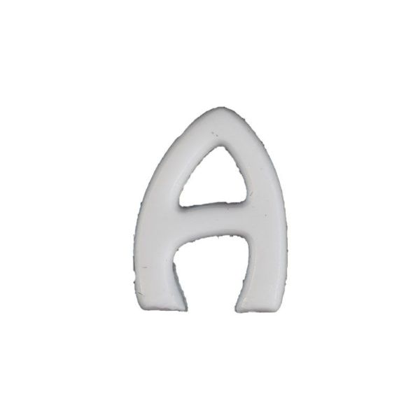 Wachsbuchstabe Echtwachs "A" 8mm weiß