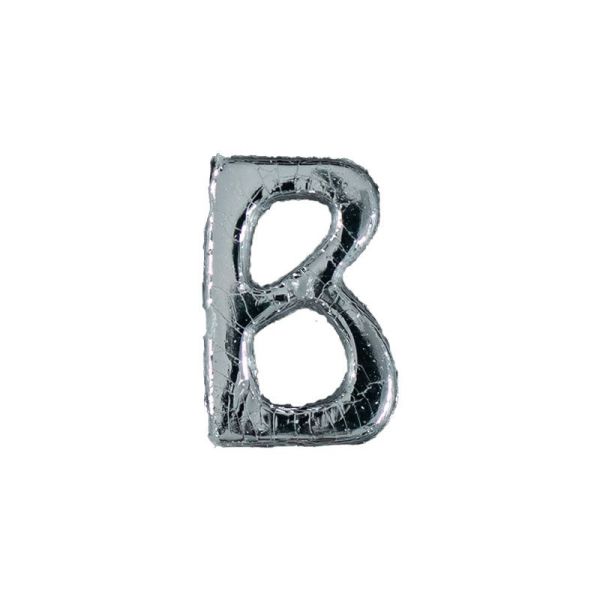 Wachsbuchstabe Echtwachs "B" 8mm silber