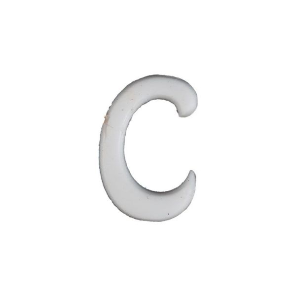 Wachsbuchstabe Echtwachs "C" 8mm weiß