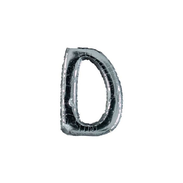 Wachsbuchstabe Echtwachs "D" 8mm silber