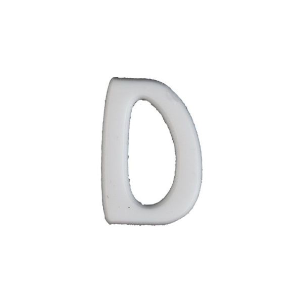 Wachsbuchstabe Echtwachs "D" 8mm weiß