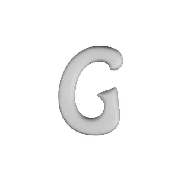 Wachsbuchstabe Echtwachs "G" 8mm weiß