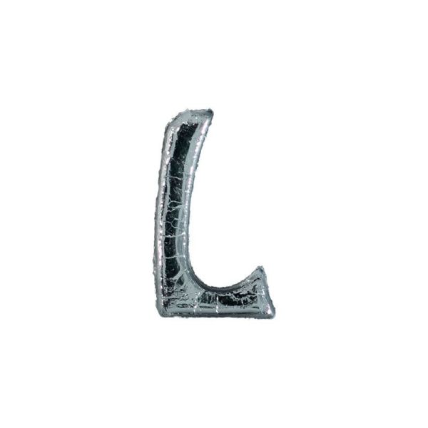 Wachsbuchstabe Echtwachs "L" 8mm silber