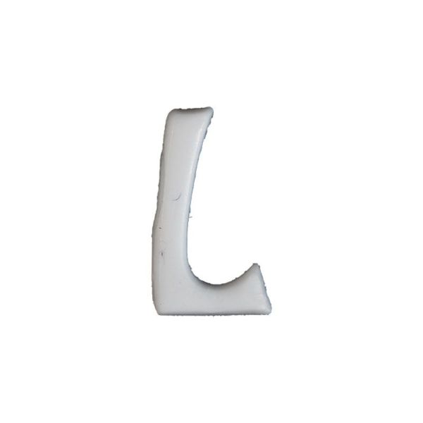 Wachsbuchstabe Echtwachs "L" 8mm weiß