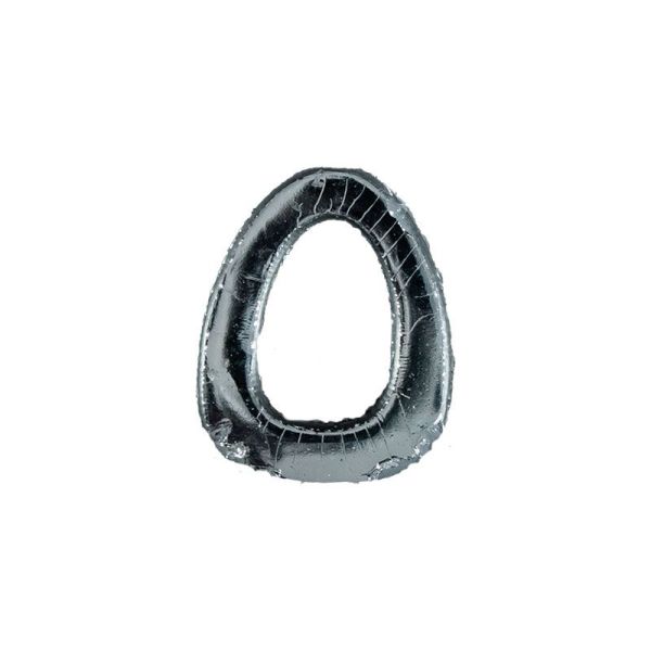 Wachsbuchstabe Echtwachs "O" 8mm silber