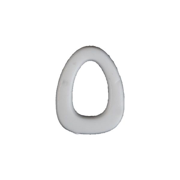 Wachsbuchstabe Echtwachs "O" 8mm weiß
