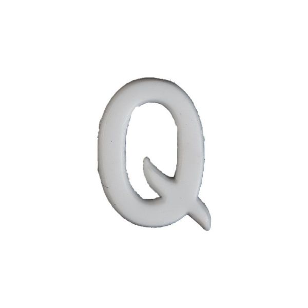 Wachsbuchstabe Echtwachs "Q" 8mm weiß