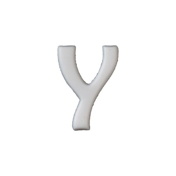 Wachsbuchstabe Echtwachs "Y" 8mm weiß