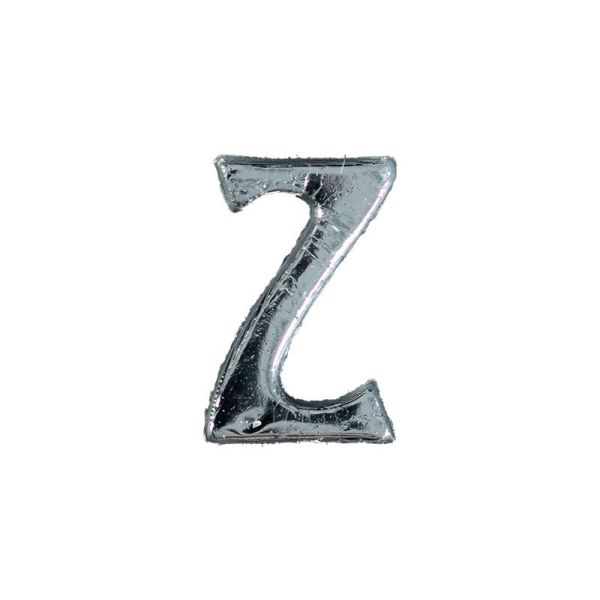 Wachsbuchstabe Echtwachs "Z" 8mm silber