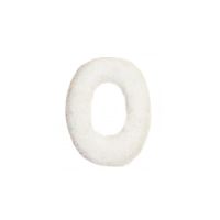 Wachsbuchstabe Echtwachs "o" 8mm weiß
