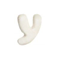Wachsbuchstabe Echtwachs "y" 8mm weiß