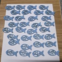 Fische - Filz in blau - 32 Stück