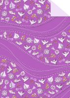 Papierbögen - Designkarton Glory - Brombeere