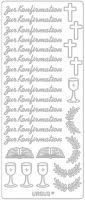 Sticker -zur Konfirmation- mit Kreuz, Kelch