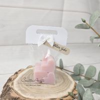 Seifengeschenk mit 6 Seifenherzen Magnolie im Tascherl