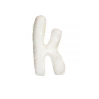 Wachsbuchstabe Echtwachs "k" 8mm weiß
