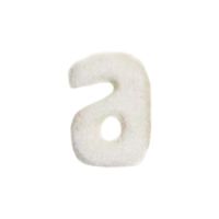Wachsbuchstabe Echtwachs "a" 8mm weiß