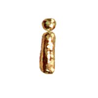 Wachsbuchstabe Echtwachs "i" 8mm gold