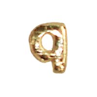 Wachsbuchstabe Echtwachs "q" 8mm gold