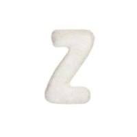 Wachsbuchstabe Echtwachs "z" 8mm weiß