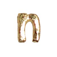 Wachsbuchstabe Echtwachs "n" 8mm gold