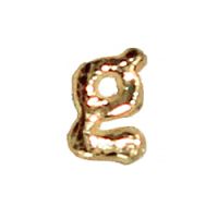 Wachsbuchstabe Echtwachs "g" 8mm gold