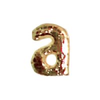 Wachsbuchstabe Echtwachs "a" 8mm gold