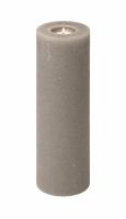 Rustikkerze TAUPE mit/ohne Teelichteinsatz 250x80 mm